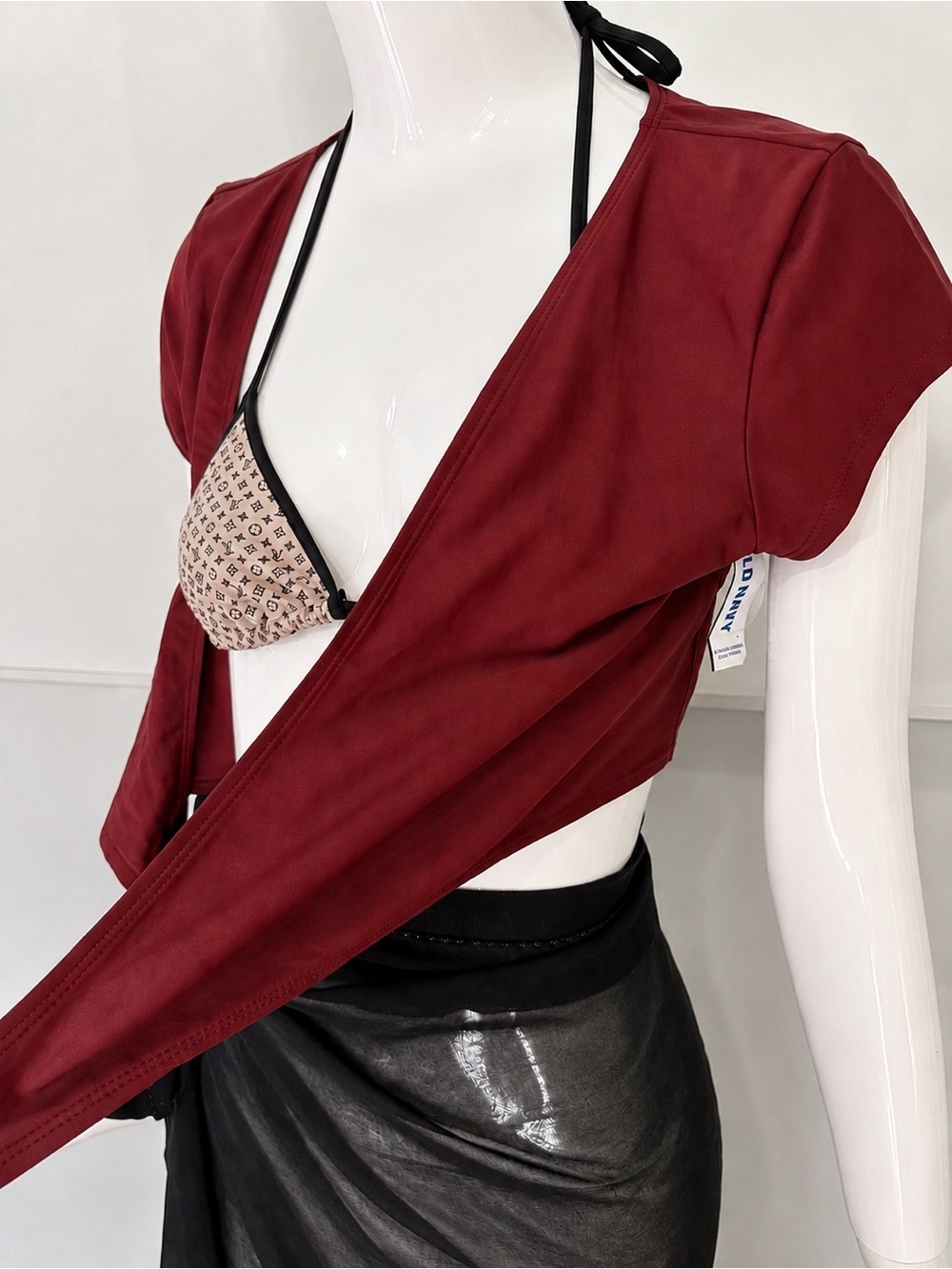 💦 OLD NAVY NWT Tie Front Swim Cover Up Bolero Sz Large